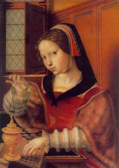 Jan Sanders van Hemessen Woman Weighing Gold